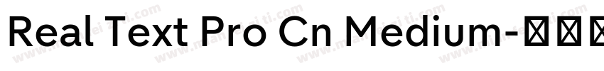 Real Text Pro Cn Medium字体转换